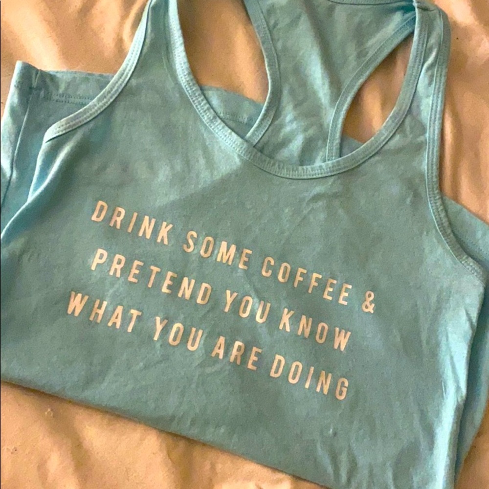 Baby blue tank top